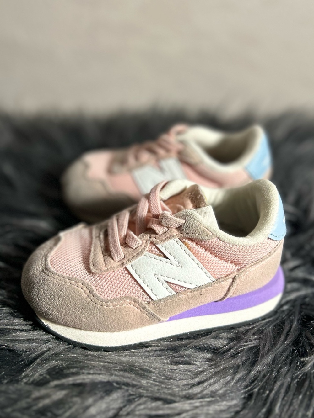 New Balance Toddlers' 237 Sneaker Pink Mesh Casual Sneakers Size 6 - Picture 8 of 11